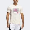 Adidas Sport Casual Print Crew Neck Short Sleeve T-Shirt Men Tops Light-Pink GE4521