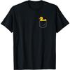 Gummi-Entchen Lustiges Entchen Gelbes Gummi-Entchen in der Tasche T-Shirt