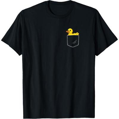 Rață de Cauciuc Rațușcă Amuzantă Rață Galbenă de Cauciuc În Buzunar Tricou