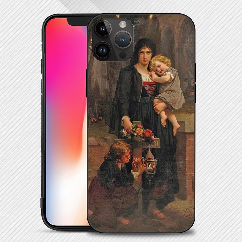 Pierre Auguste Cot Art Phone Case Iphone15 14 13 12 11 Pro Max Mini X 7 8 Soft Case