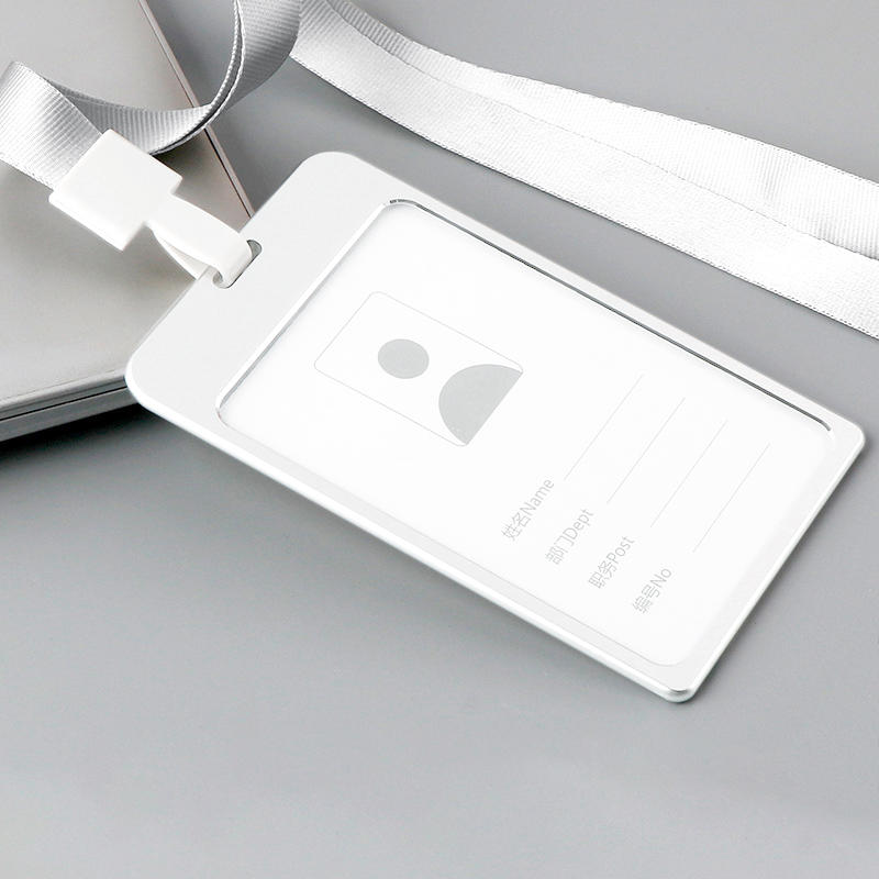 Plastic Work Card Cover with Lanyard Rope ID Work Card Identity Badge Bus Card Holder Cover Business Credit Card Holder Bag Case