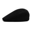 Cotton Big Head Circumference Cap for Men Women Autumn Winter Warm Forward Cap Solid Color Beret British Newsboy Cap