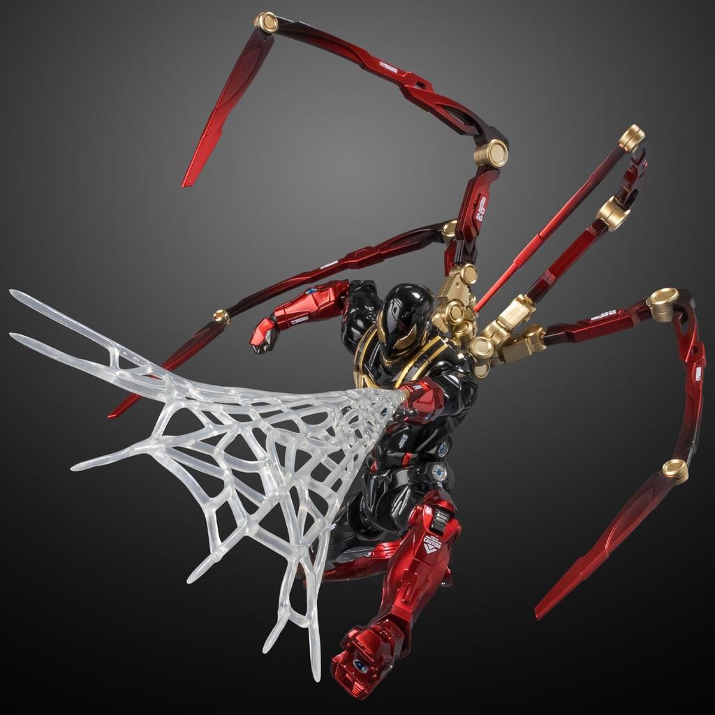 Fighting Armor Iron Spider Ongeveer 165 mm en ABS Geverfd Beweegbare Figuur (Mijl Morales) Spuitgietwerk, PVC,