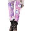 Women's Christmas Print Slim Fit Elastic Yoga Casual Pants