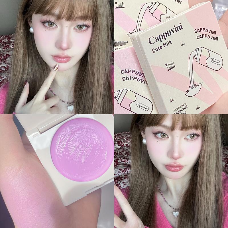 Cappuvini Matte Cream Blush - Natural Whitening & Brightening for Students