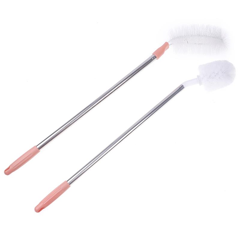 Household Bucket Washing Brush With Stainless Steel Rod Long Handle Cup Scrubber Kitchen Water Dispenser Cleaning Brush