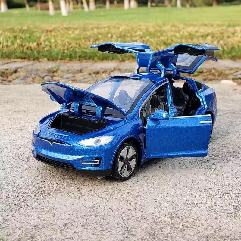 

1:32 Model X Model S SUV Alloy Car Model Diecasts Metal Simulation Toy Vehicles Car Model Sound Light Collection Childrens Gifts