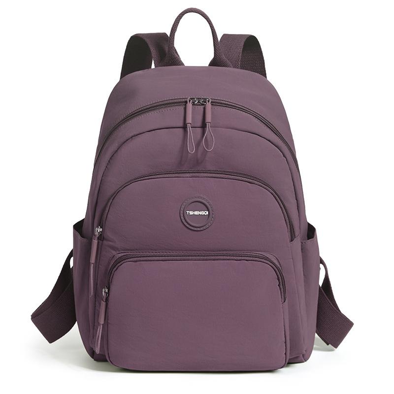 Schoolbag simple wind large capacity backpack women's new lightweight travel commuter backpack nylon mother backpack women's bag