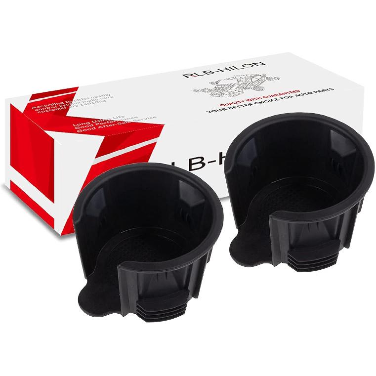 RLB-HILON 2PCS Central Console Cup Holder Ert Compatible With Land Rover Range Rover/Range Rover Sport / LR3 / LR4 LR021330 Black