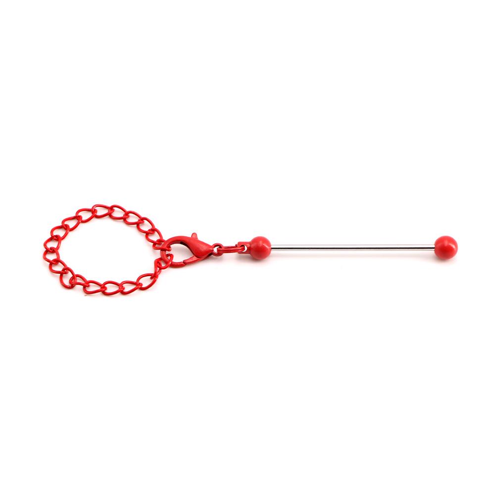 Verfügbar Mehrfarbig DIY Kettenanhänger Charm Schlüsselanhänger Perlenkette für Tassendekoration