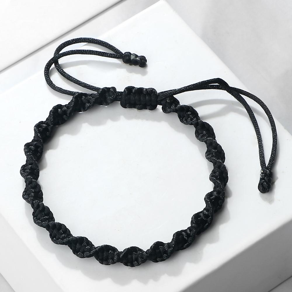 Classic Handmade Braided Bracelets For Women Men Black Red Thread Braid Wristband Charm Bracelet Couple Friendship Jewelry Gifts