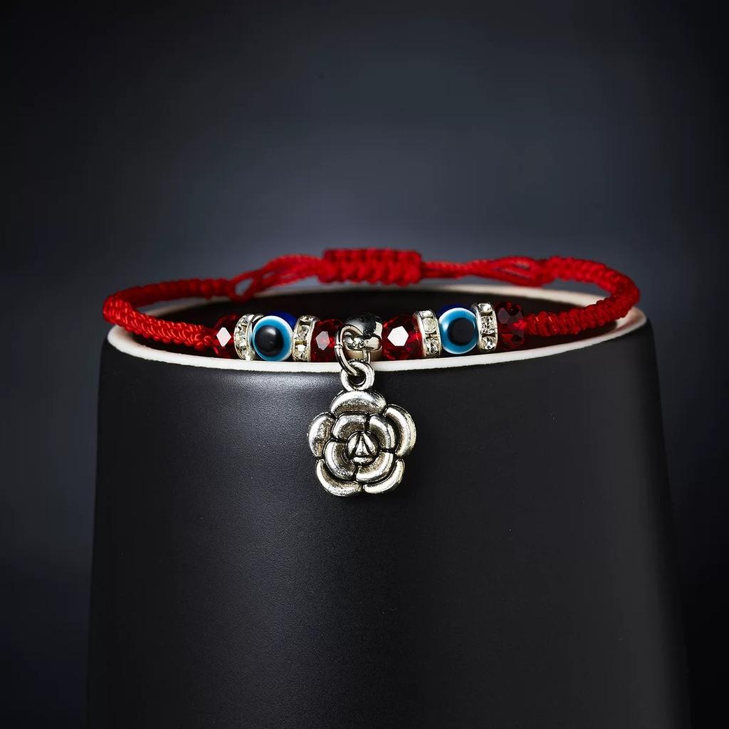 Türkisches Glücksarmband mit blauem Blick (14 verschiedene Stile) – Handgefertigter Glücksschmuck für Damen – Modisches Armband mit blauem Augen-Anhänger – Freundschaftsschmuck