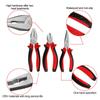 WISEUP Multifunctional Combination Pliers Diagonal Plier Universal Needle Nose Pliers Wire Cutters Electrician Repair Hand Tools