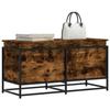 Storage Box with Lid Smoked Oak Engineered Wood