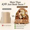 Educational Reading Habit Tool for Kids Book Read This Year Tracker, 3D Layered Wooden Window Goal Tracker Girl Count Stand with Replaceable
