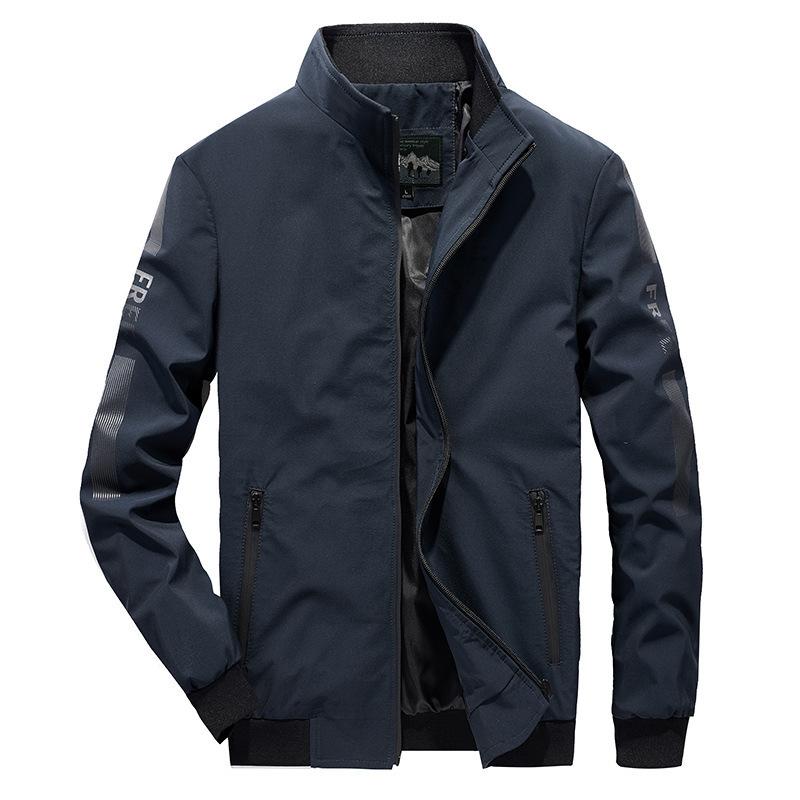 Men's Autumn and Winter Jacket Men's Youth Casual Fashion Loose Large Size Men's Jacket Solid Color Jacket