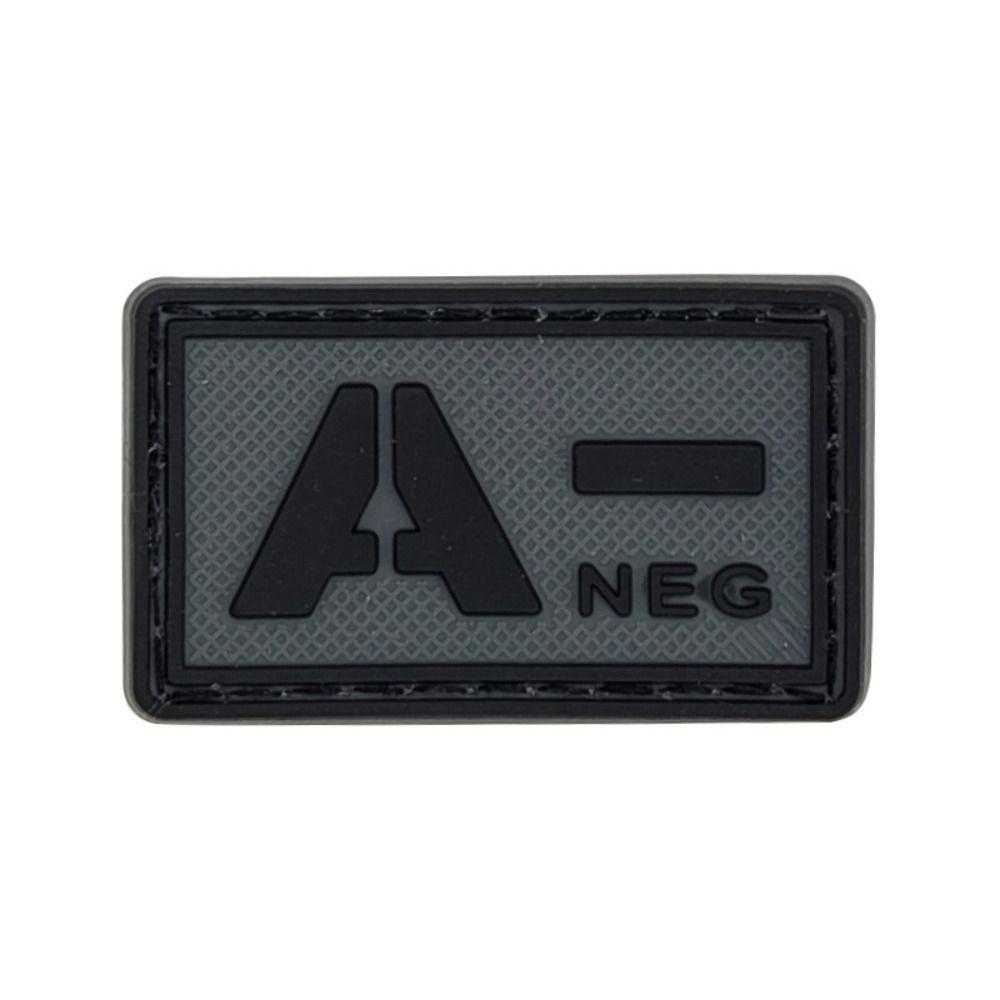 PVC Glue Stamp Blood Type Magic Sticker Embroidered Patch Emergency Armband  Helmet Decoration
