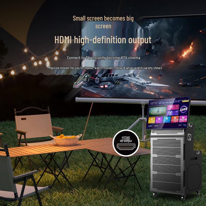 SAST WD-50 Portable KTV Speaker with 21-inch Display CN plug (adapter included)