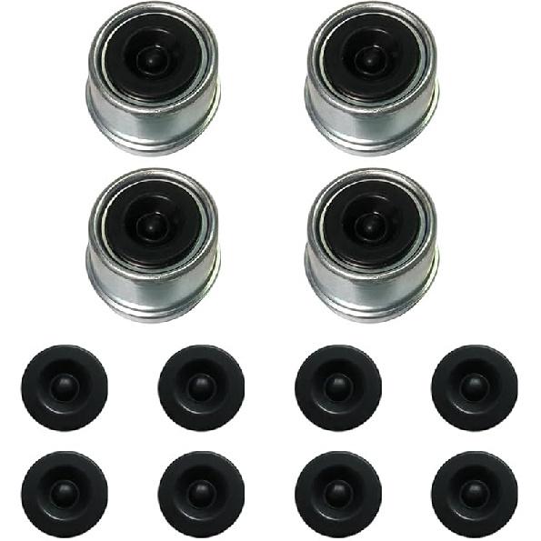12Pcs Rubber Grease Plugs Hub Dust Cap, Trailer Hub Bearing Dust Caps, Trailer Axle Wheel Hub Cap For Trailer Dexter Lube RV Camper