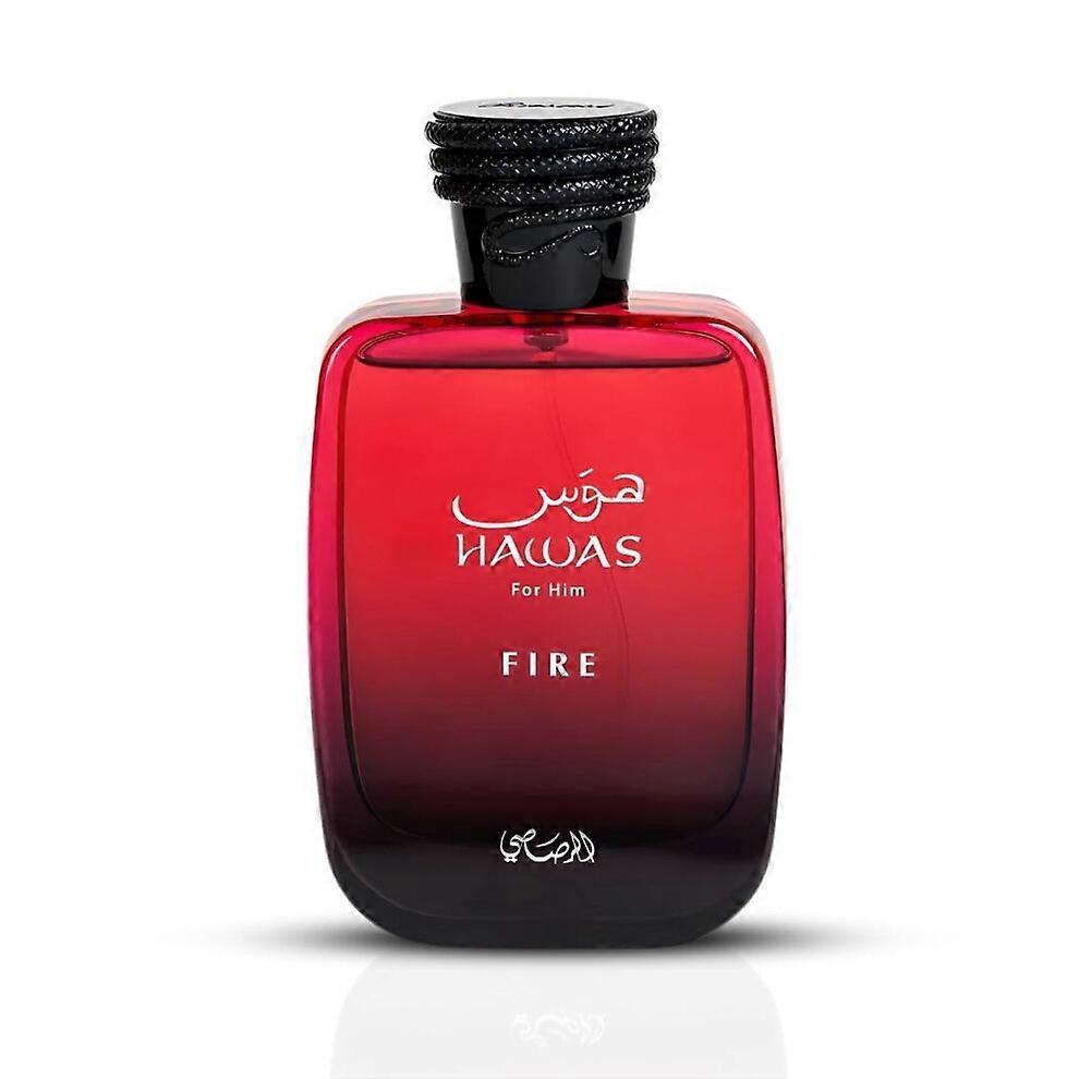 RASASI Hawas Fire Eau De Parfum for Men 100ML(3.4 Oz) - Bold Arabian Perfume with Fiery Essence - Long Lasting Luxury Scent
