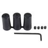 Universal Car Vehicle 6 Speed Gear Shift Knob PU Shifter Stick with 3 Hoses Black