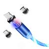 Glowing Cable Mobile Phone Charging Cables Led Light Micro Usb Type C Charger For Samsung Iphone Magnetic Phone Charge Wire Cord