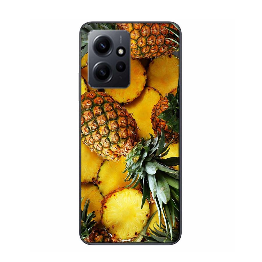 Harvest Pineapple Phone Case For Redmi Note 14 15 Pro 5G 13 12 Pro Plus 11 11T 11E 11S 10 Pro 10S 9 9S Cover Cell Clear TPU Capa