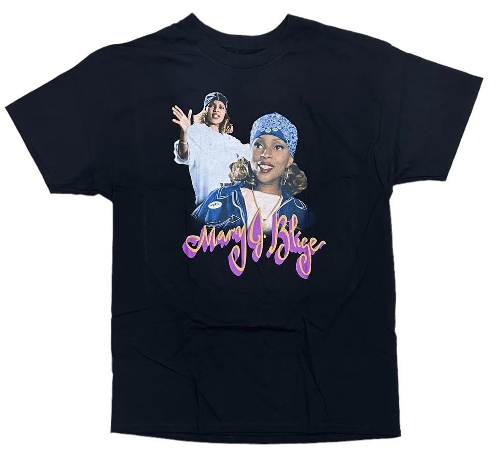 Mary J. Blige Men s Officially Licensed Neon Signature Graphic Print Tee T-Shirt Unisex T-Shirt XXL