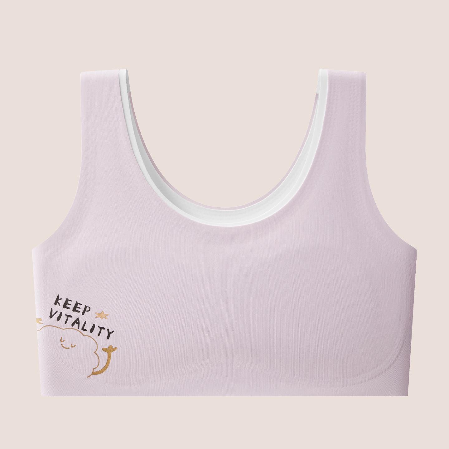 Girls  Ice Silk Anti-Bumpy Training Camisole Bra (Ages 8-12) XL [85-105 lbs]