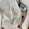 Mode Lose Aushöhlen Sonnencreme Gestrickte Pullover für Frauen Herbst Dünne Langarm Rundhals Pullover Strickwaren Frauen Elegante Casual Pullover 24799