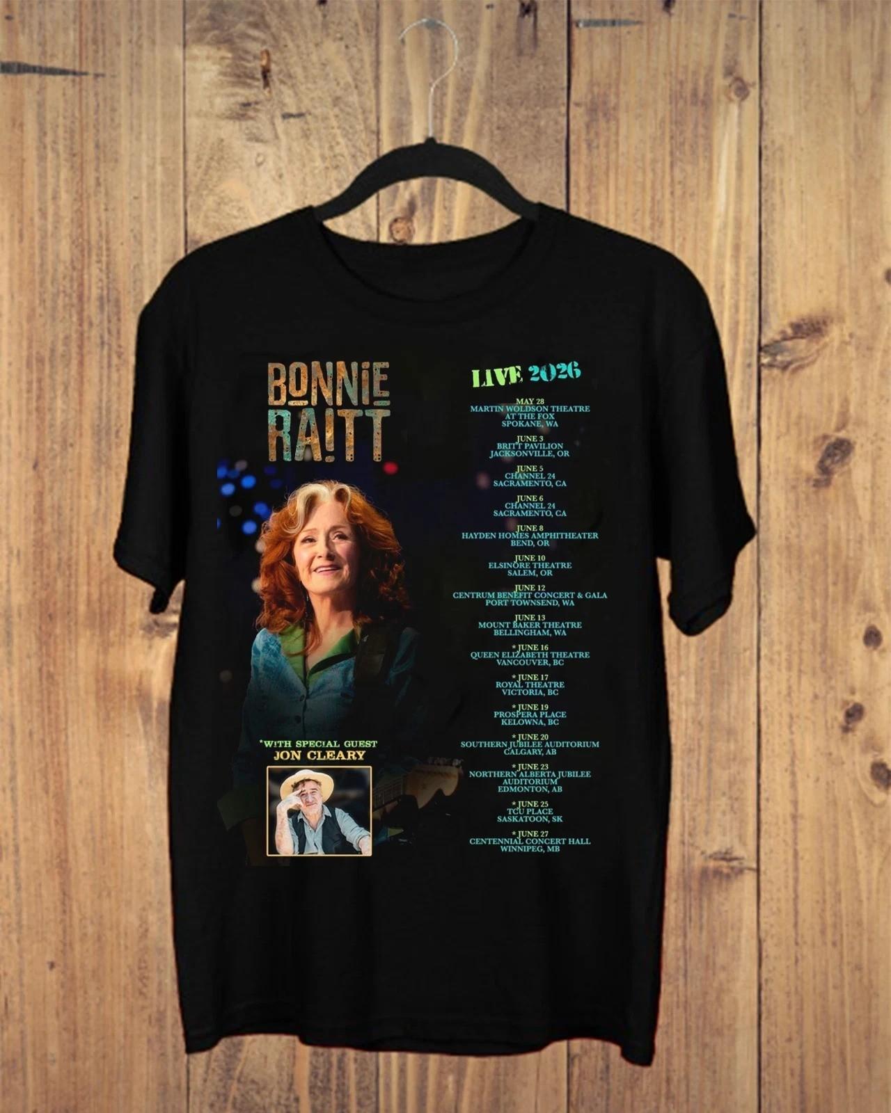 Hot Bonnie Raitt North American Tour Summer 2026 S to 5XL Shirt SG556 S разноцветный