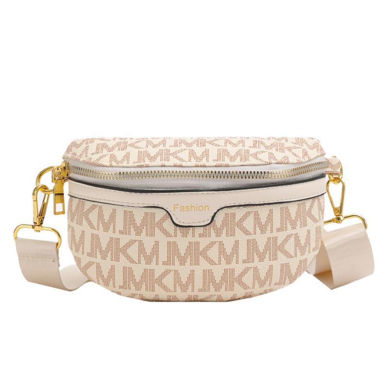 

Stylish Kids Letter Chest Bag With Wide Shoulder Straps For Boys Modern Design In Black Pink Coffee And Cream Colors бежевий