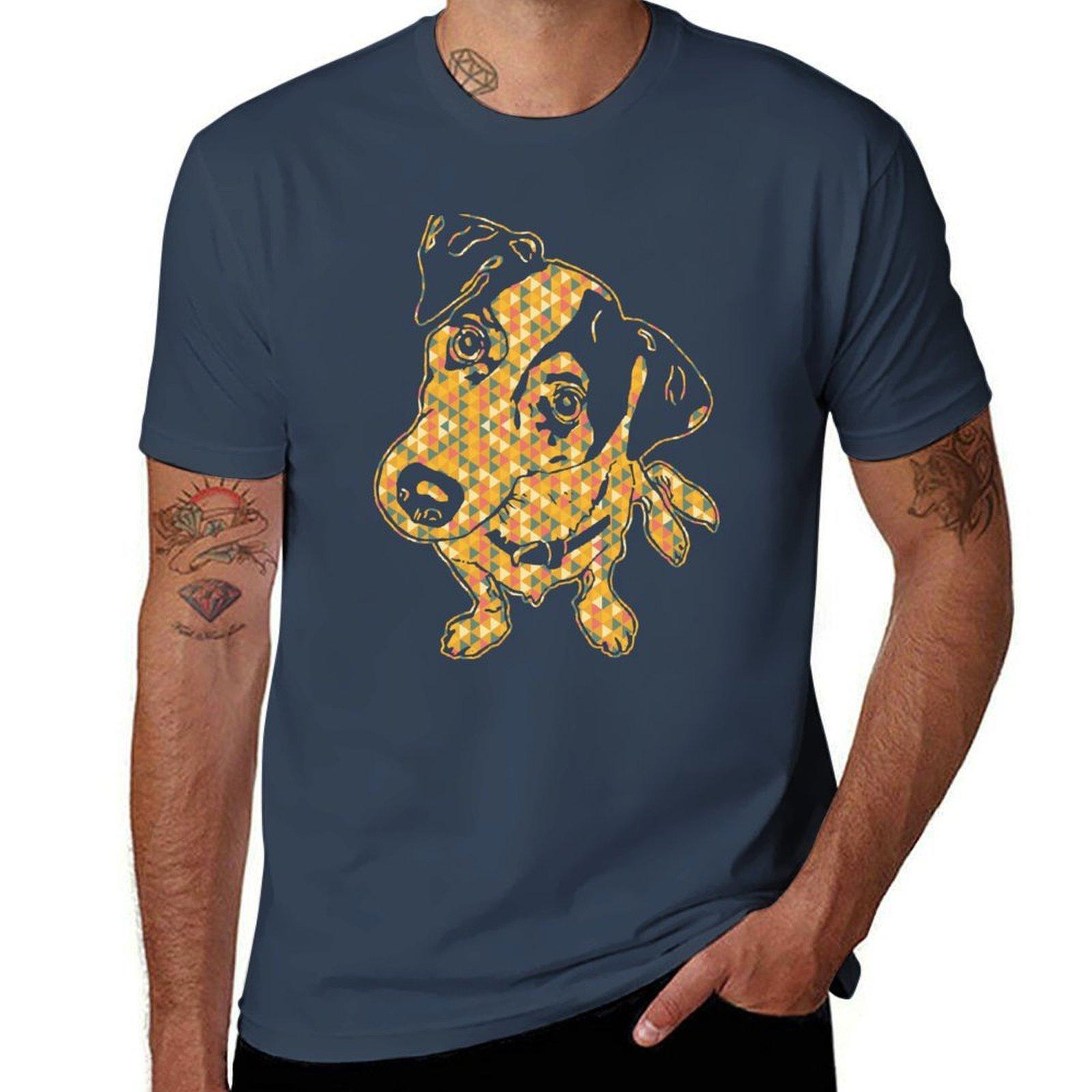 Jack Russell Terrier Jack Russell Terrier Geometric TShirt Basic Simple Design Short Sleeve Shirt S