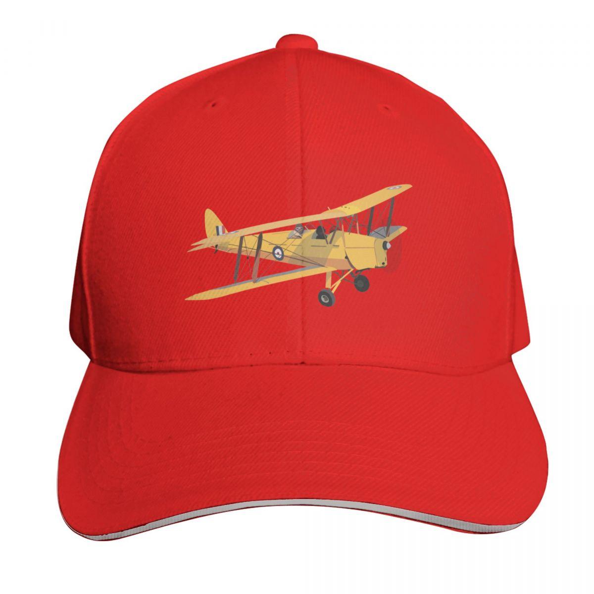 de Havilland DH Tiger Moth British WW Airplane Baseball Cap Sunscreen Luxury Brand Hat Unisex Luxury tea Hat Unisex Caps Womens