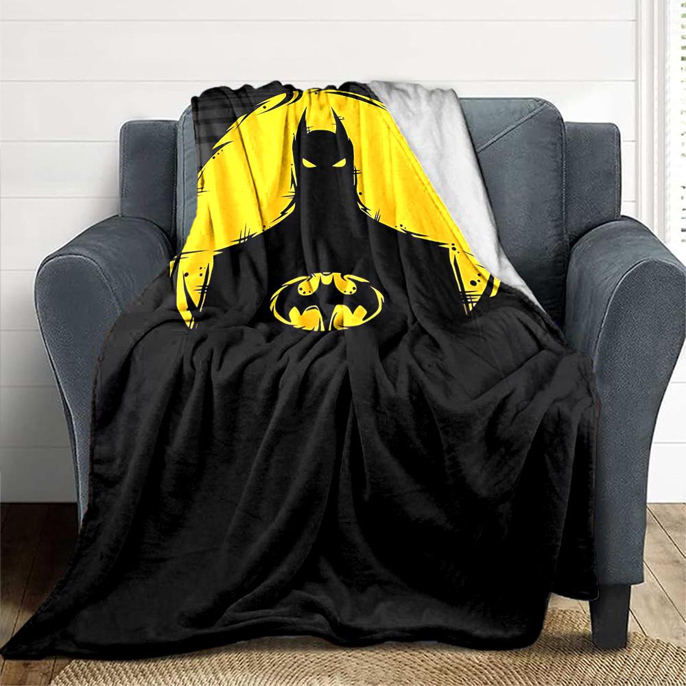 1pc Batman, Superhero Blanket Polyester Fiber, All Season Comfort for Sofa, Bed, Office, Car, Camping Ideal Home Decor & Gift, Office Comfort