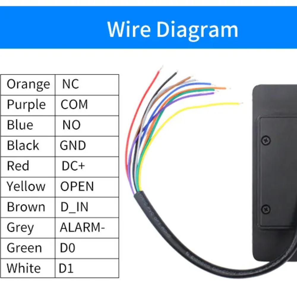 Tuya Wifi Standalone Fingerprint Access Control Keypad Metal Waterproof Backlight Embedded Installation Opener Reader+M70 Box