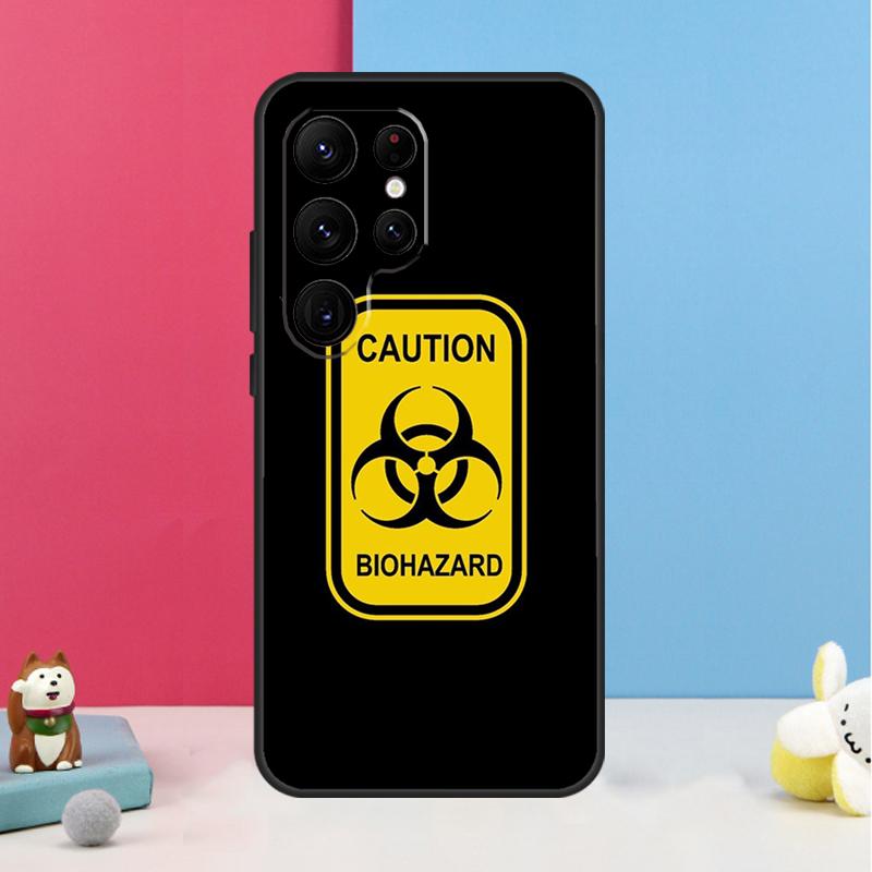 Biohazard Symbol Logo Case For Samsung Galaxy S24 S23 S22 Ultra S20 FE S21 FE Note 10 20 S8 S9 S10 Plus Coque