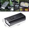 New High-Brightness Aluminum Bicycle Headlight: Waterproof Digital Display Cycling Light for Mountain Bikes