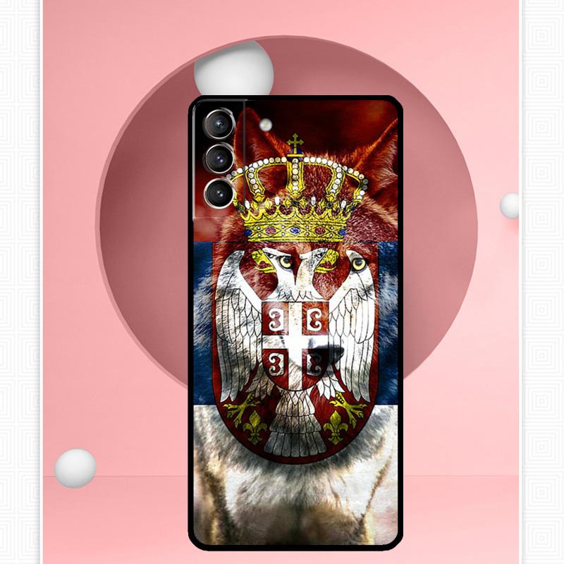 

Чехол с флагом Сербии для Samsung Galaxy S24 Ultra S22 Plus S20 S21 FE S8 S9 S10 Note 10 20 S23 Ultra Galaxy S22