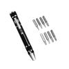 Portable 8 In 1 Aluminum Alloy Screwdriver Pen - Changeable Magnetic Bits For Easy Repairs & Disassembly Repair Tools