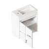 46cm Bathroom Cabinet In White. Ample Storage Cabinet - 1 Soft-Close Door