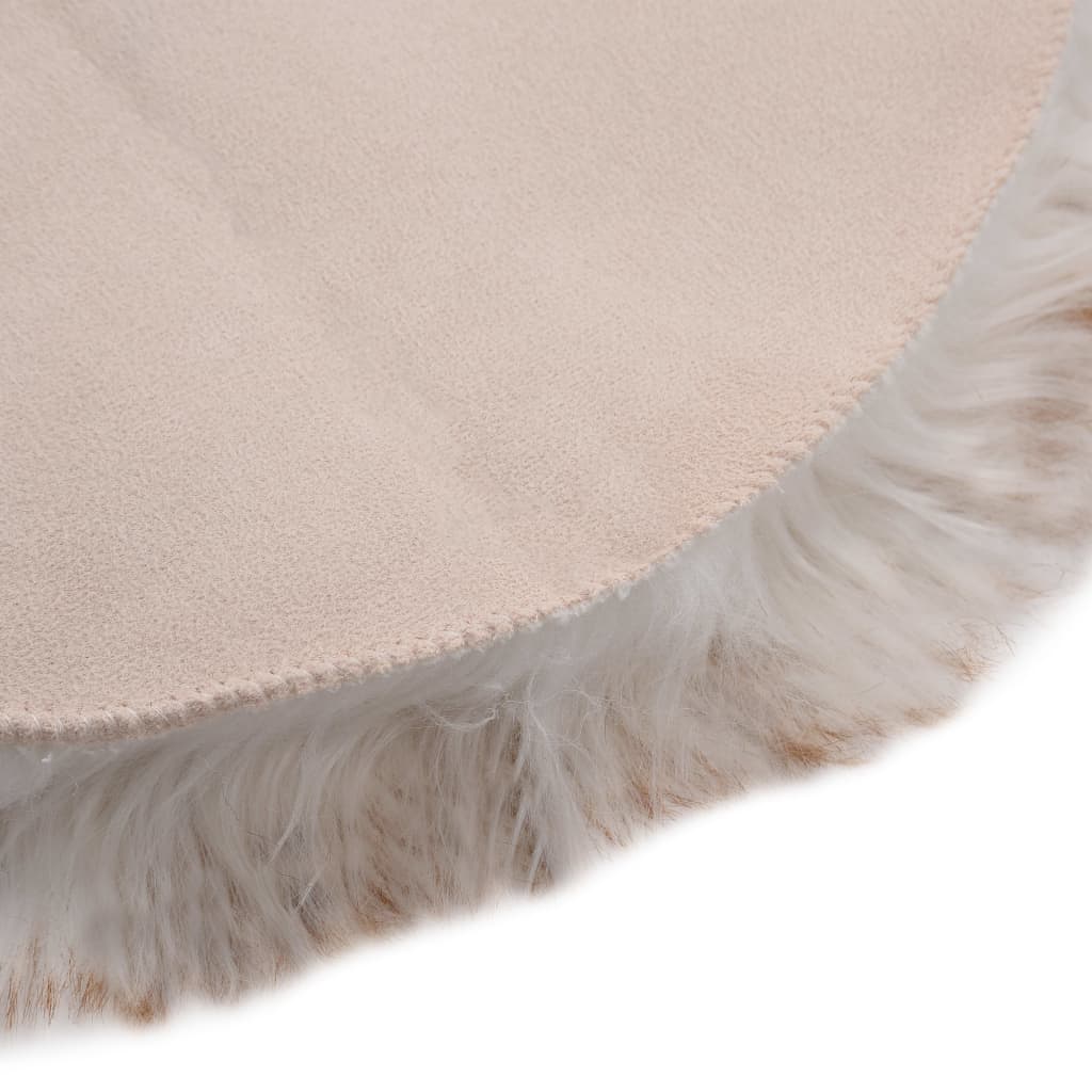 Rug 60x90 cm Artificial Sheepskin Brown Melange