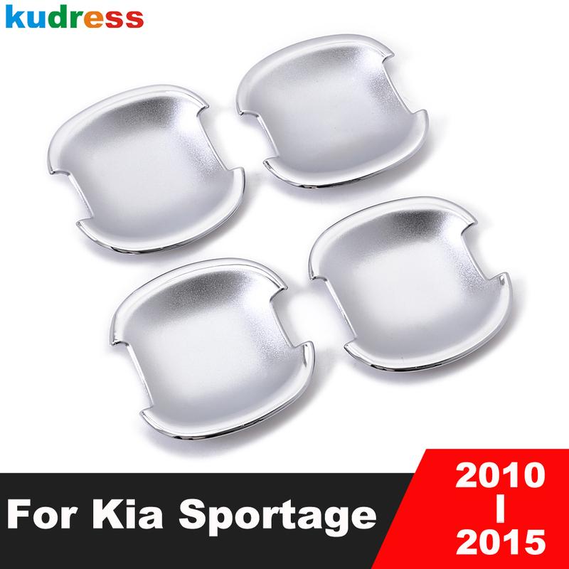 

For Kia Sportage 2010 2011 2012 2013 2014 2015 ABS Chrome Door Handle Bowl Cover Decoration Protector Trim Car Accessories 4pcs