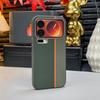 Three-color Leather Patchwork with Magsafe Magnetic Ring Case For Xiaomi 17 Pro Max 17 pro Mi 15 14 pro Lens Protective Cover