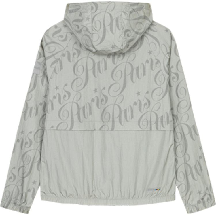 Anta Lifestyle Series Olympic Culture Sun Protection Woven Lightweight Sports Jacket Men Jacket Louvre-Grey 152438621-2