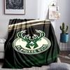 Bucks Team Logo Blanket Lightweight Flannel Bedding Blanket Perfect for Travel, Camping, Living Rooms, Offices, Sofas, Fan Christmas gift