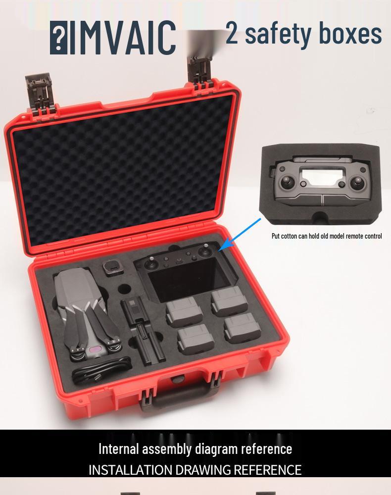 Mavic 2 Remote Controller Waterproof Storage Box with Screen Safety