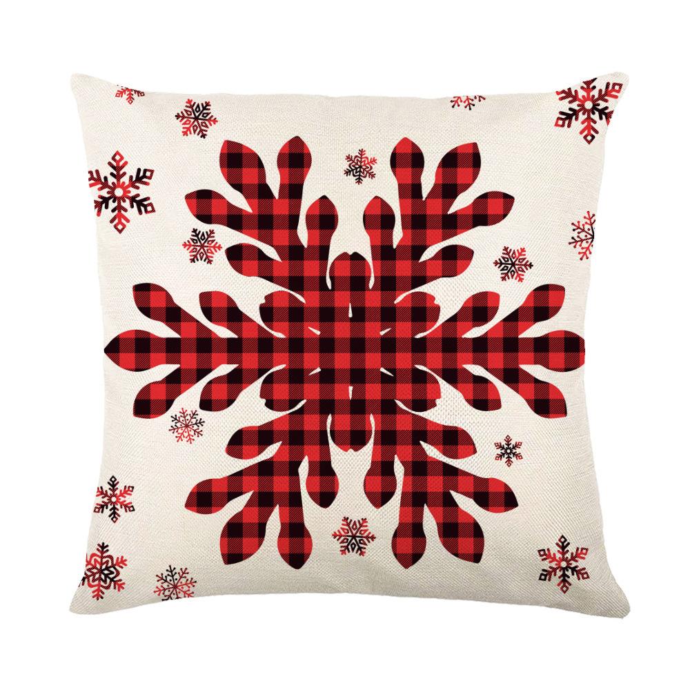 New Christmas Pillow Printed Simple Holiday Pillow Cover Home Sofa Pillow Pillowcase Cushion