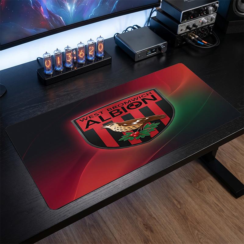 West Bromwich Albion Football Print Large Mouse Pad, Anti-Slip Extended Gaming Desk Mat for Office Home