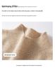 Women's Pure Cashmere Short Sleeve Half High Neck Knit Pullover